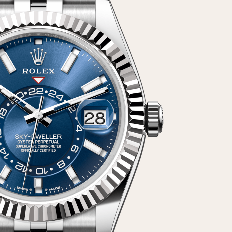 ロレックス スカイドゥエラー オイスター、42 mm、オイスタースチール&ホワイトゴールド リファレンスm336934-0006