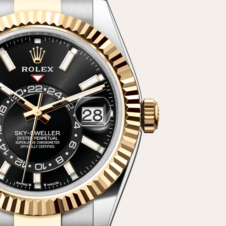 ロレックス スカイドゥエラー オイスター、42 mm、オイスタースチール&イエローゴールド リファレンス m336933-0003