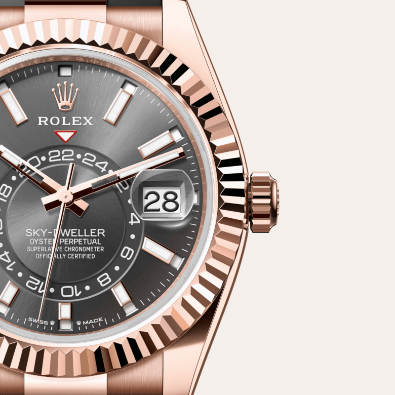 ロレックス スカイドゥエラー オイスター、42 mm、エバーローズゴールド リファレンス m336235-0004