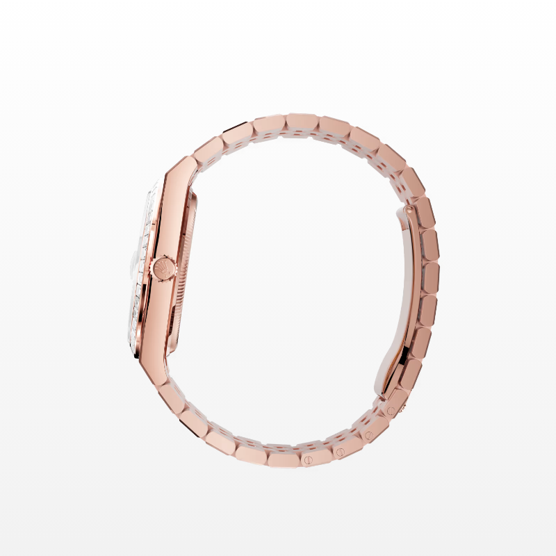 ロレックス ランドドゥエラー 36 オイスター、36 mm、エバーローズゴールド、ダイヤモンド リファレンス m127285tbr-0002