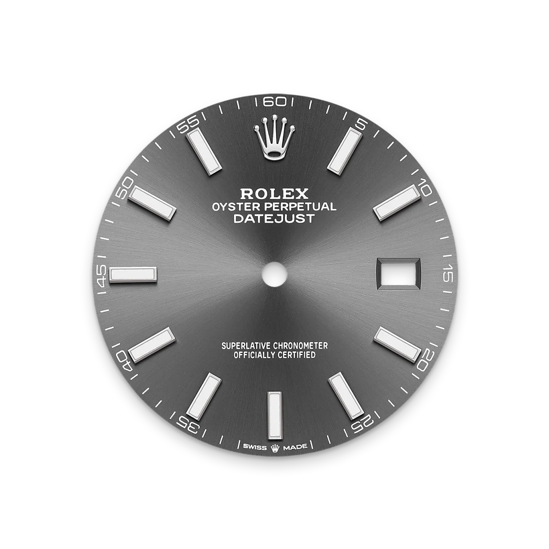 Rolex デイトジャスト 41 オイスター、41 mm、オイスタースチール&ホワイトゴールド