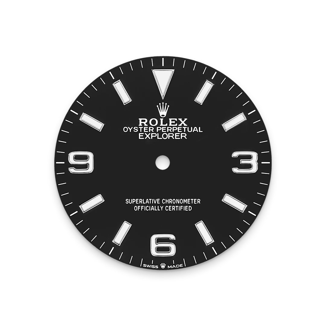 Rolex エクスプローラー 40 オイスター、40 mm、オイスタースチール