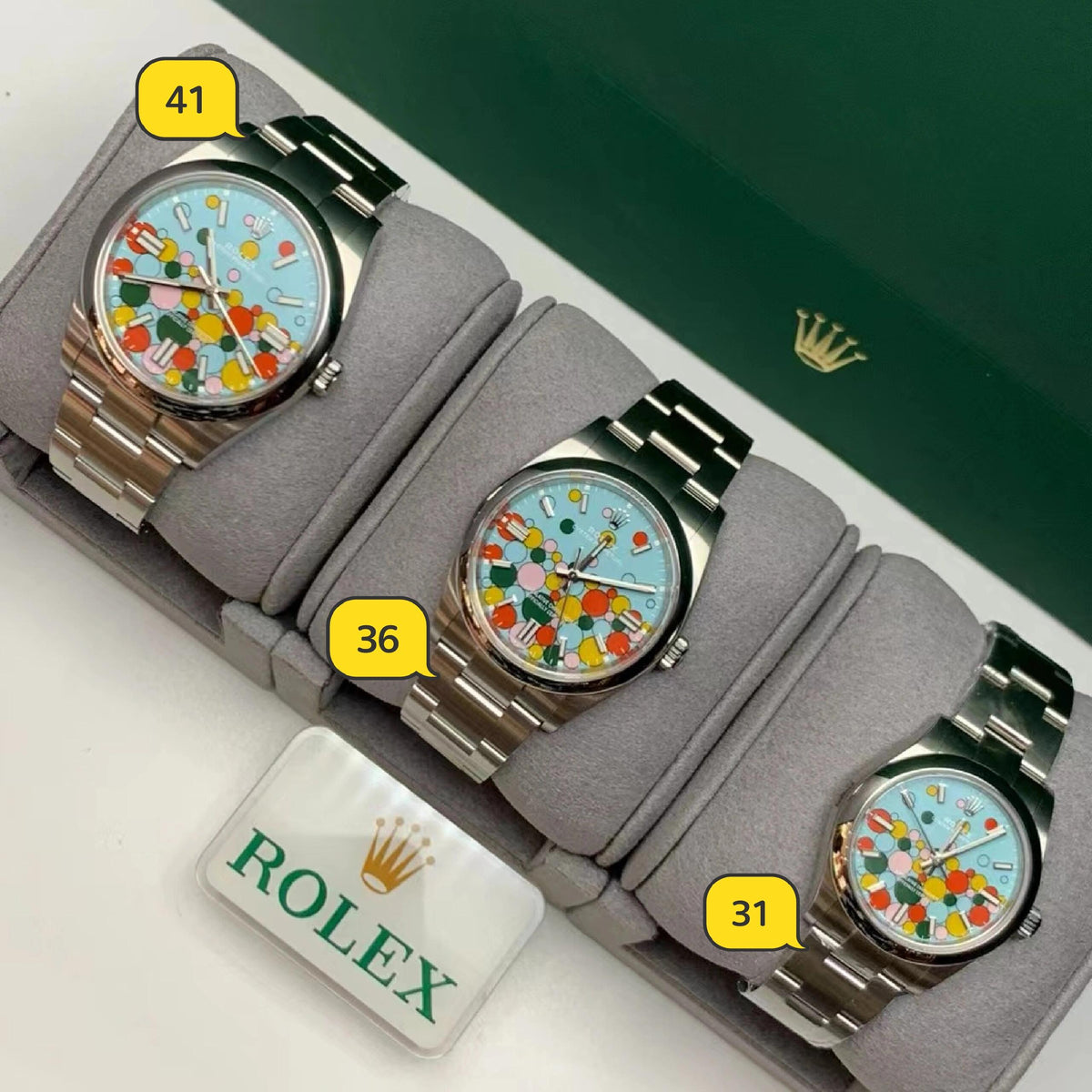 ロレックス(ROLEX)オイスターパーペチュアル「セレブレーションモチーフダイアル」 41mm 36mm 31mm