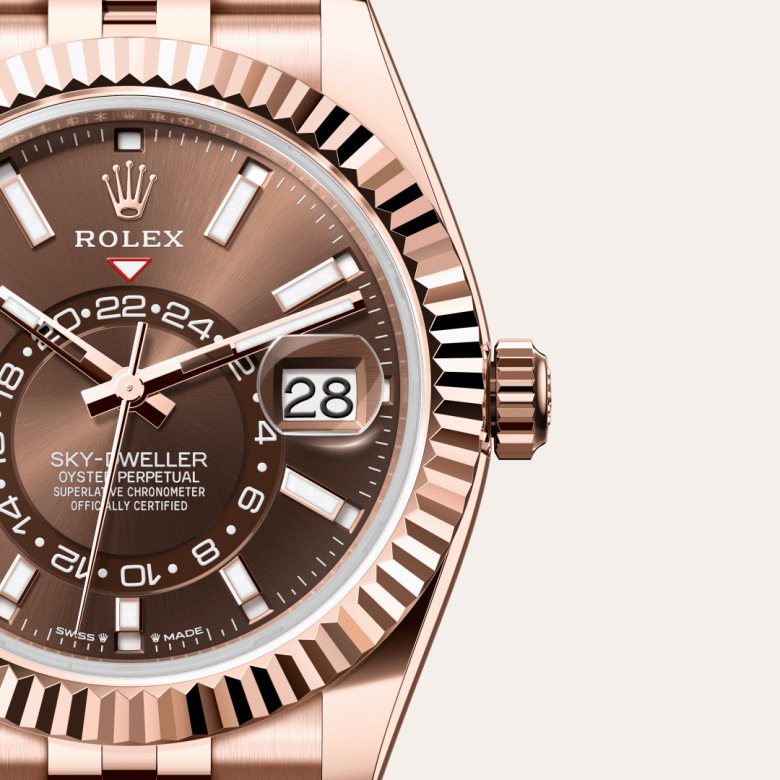 ロレックス スカイドゥエラー オイスター、42 mm、エバーローズゴールド リファレンス m336935-0006