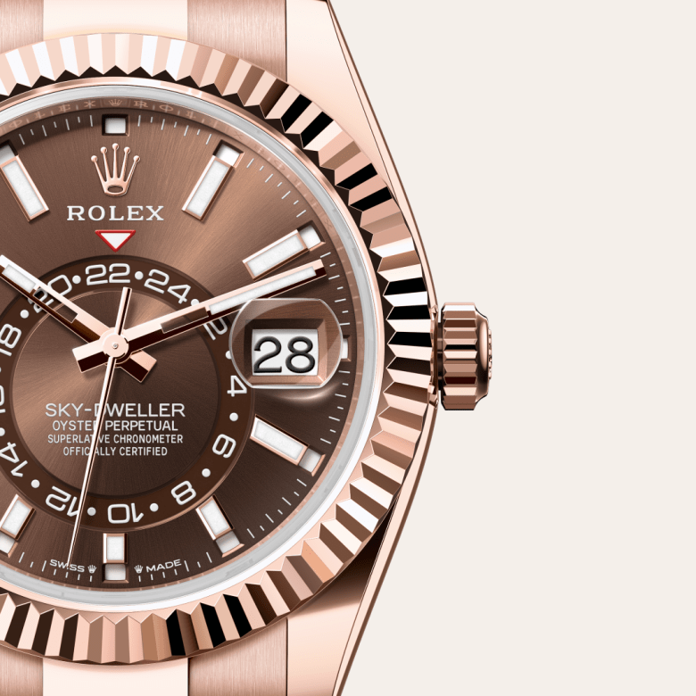 ロレックス スカイドゥエラー オイスター、42 mm、エバーローズゴールド リファレンス m336935-0002