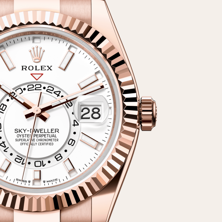 ロレックス スカイドゥエラー オイスター、42 mm、エバーローズゴールド リファレンス m336935-0003