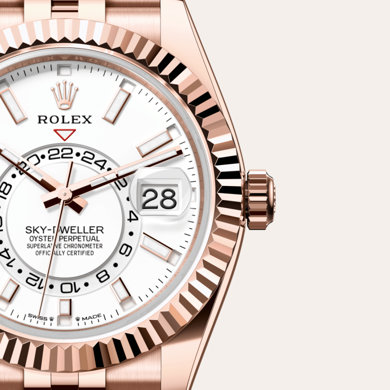 ロレックス スカイドゥエラー オイスター、42 mm、エバーローズゴールド リファレンス m336935-0007