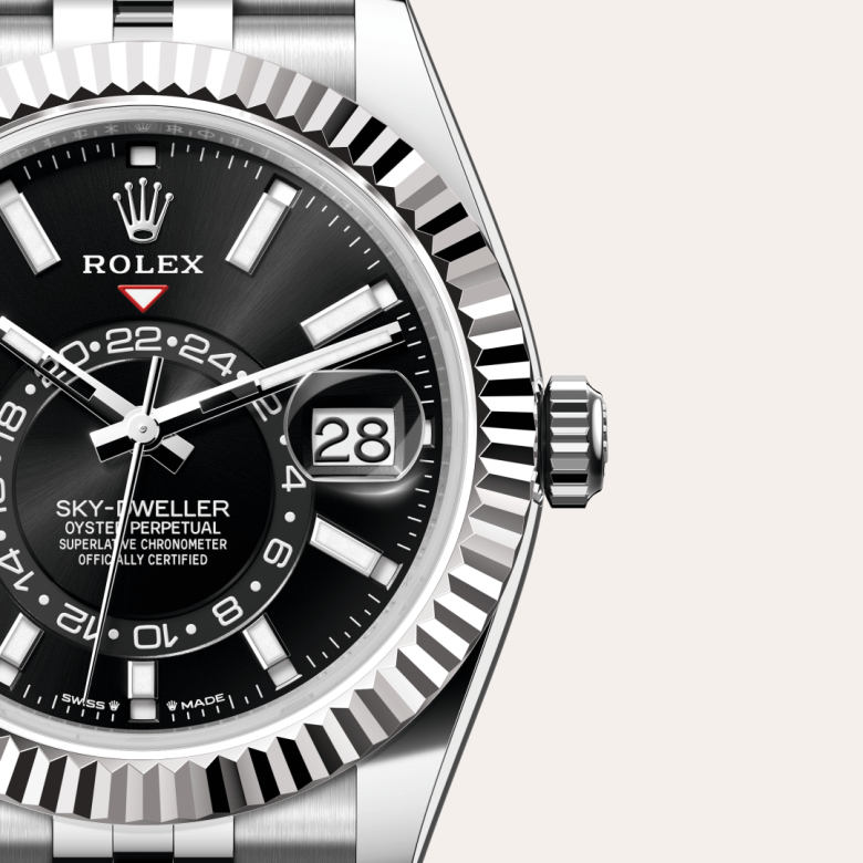 ロレックス スカイドゥエラー オイスター、42 mm、オイスタースチール&ホワイトゴールド リファレンスm336934-0008