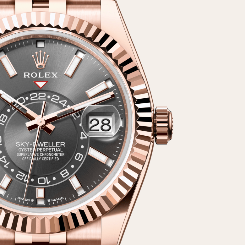 ロレックス スカイドゥエラー オイスター、42 mm、エバーローズゴールド リファレンス m336935-0008