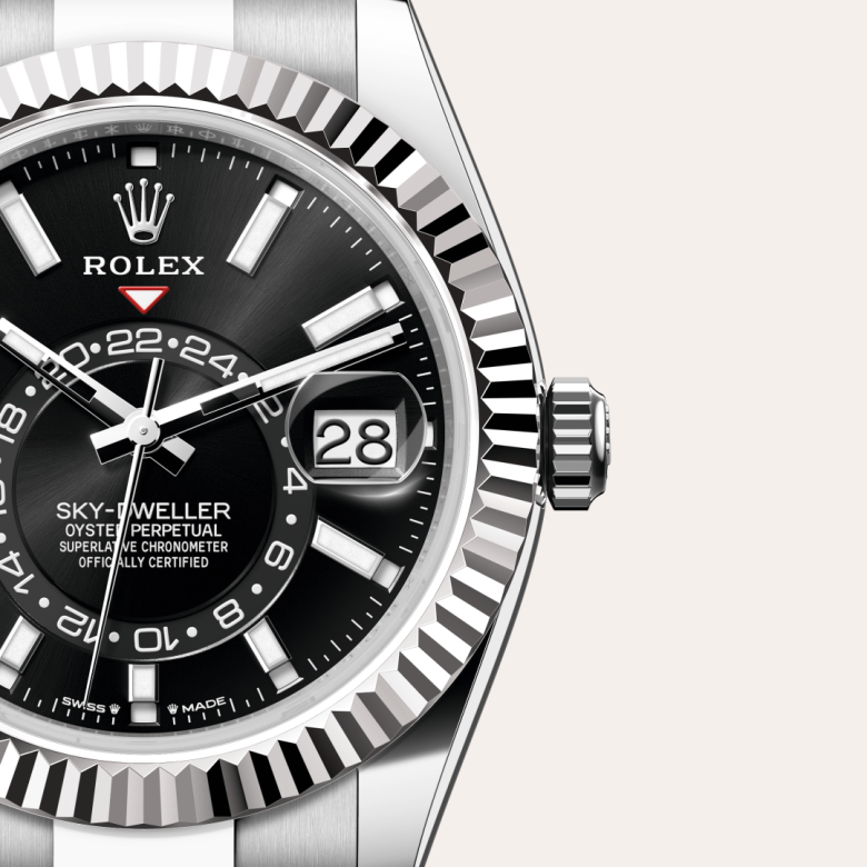 ロレックス スカイドゥエラー オイスター、42 mm、オイスタースチール&ホワイトゴールド リファレンスm336934-0007