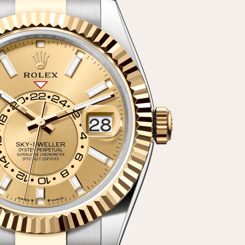 ロレックス スカイドゥエラー オイスター、42 mm、オイスタースチール&イエローゴールド リファレンス m336933-0001