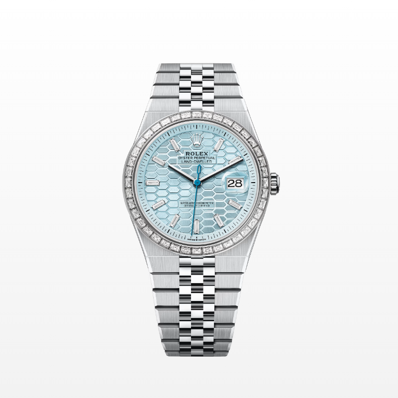 ロレックス ランドドゥエラー 40  オイスター、40 mm、プラチナ、ダイヤモンド  リファレンス m127386tbr-0001
