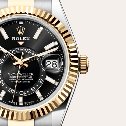 ロレックス スカイドゥエラー  オイスター、42 mm、オイスタースチール＆イエローゴールド  リファレンス m336933-0003