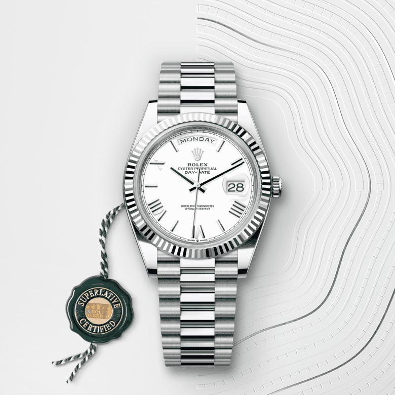デイデイト 40 | オイスター、40 mm、プラチナ  リファレンス 228236-0010