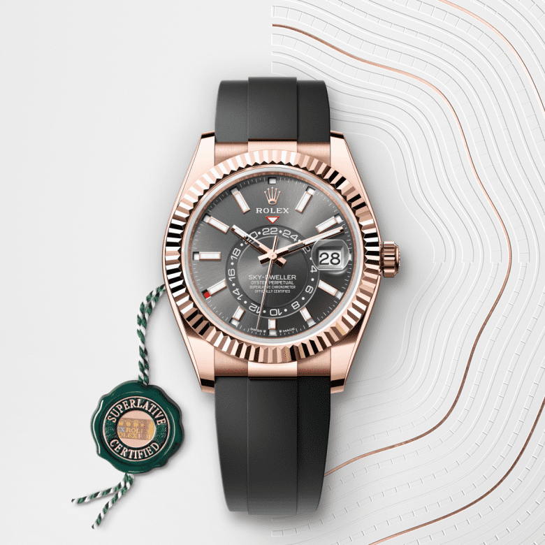 ロレックス スカイドゥエラー  オイスター、42 mm、エバーローズゴールド  リファレンス m336235-0004