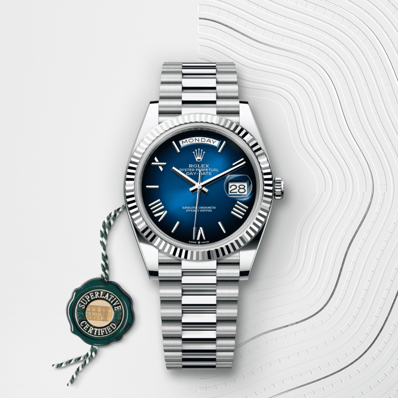 デイデイト 40 | オイスター、40 mm、プラチナ  リファレンス 228236-0024