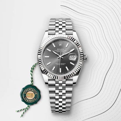 Rolex デイトジャスト 41  オイスター、41 mm、オイスタースチール＆ホワイトゴールド
