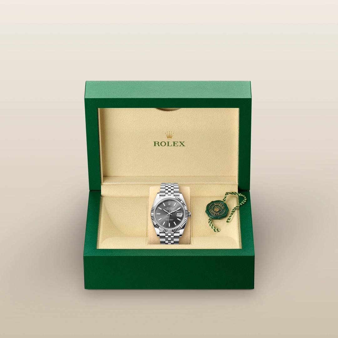Rolex デイトジャスト 41  オイスター、41 mm、オイスタースチール＆ホワイトゴールド