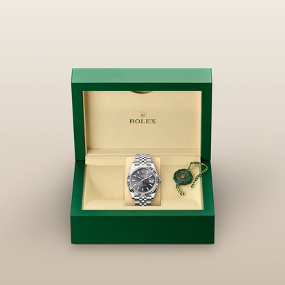 Rolex デイトジャスト 41  オイスター、41 mm、オイスタースチール＆ホワイトゴールド