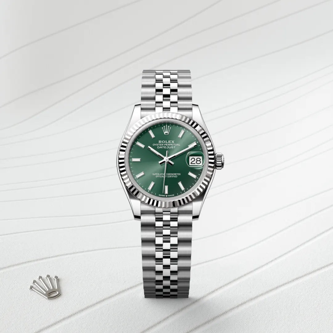 Rolex デイトジャスト 31  オイスター、31 mm、オイスタースチール＆ホワイトゴールド