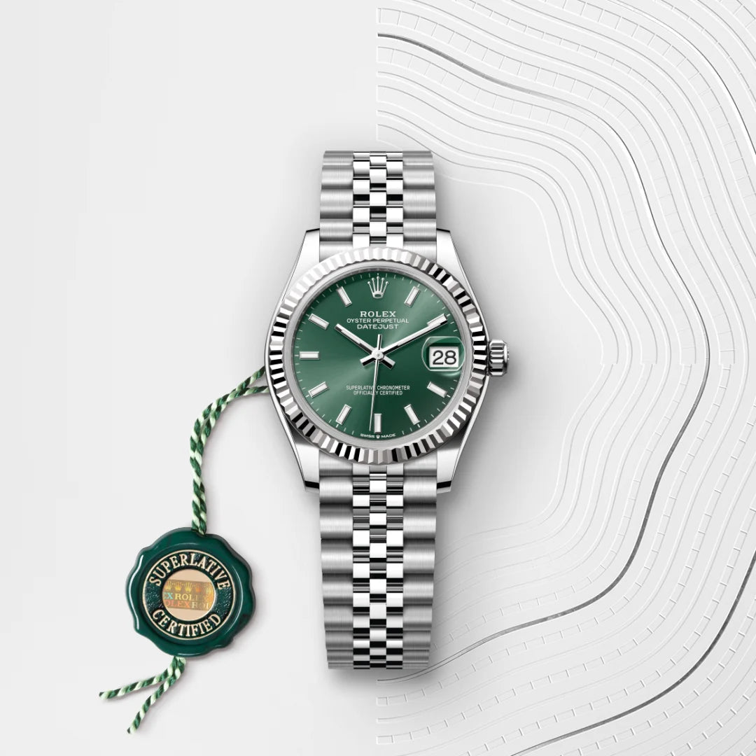 Rolex デイトジャスト 31  オイスター、31 mm、オイスタースチール＆ホワイトゴールド