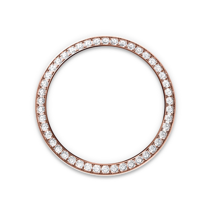 Rolex デイトジャスト 31  オイスター、31 mm、エバーローズゴールド、ダイヤモンド