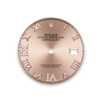Rolex デイトジャスト 36  オイスター、36 mm、オイスタースチール＆エバーローズゴールド、ダイヤモンド