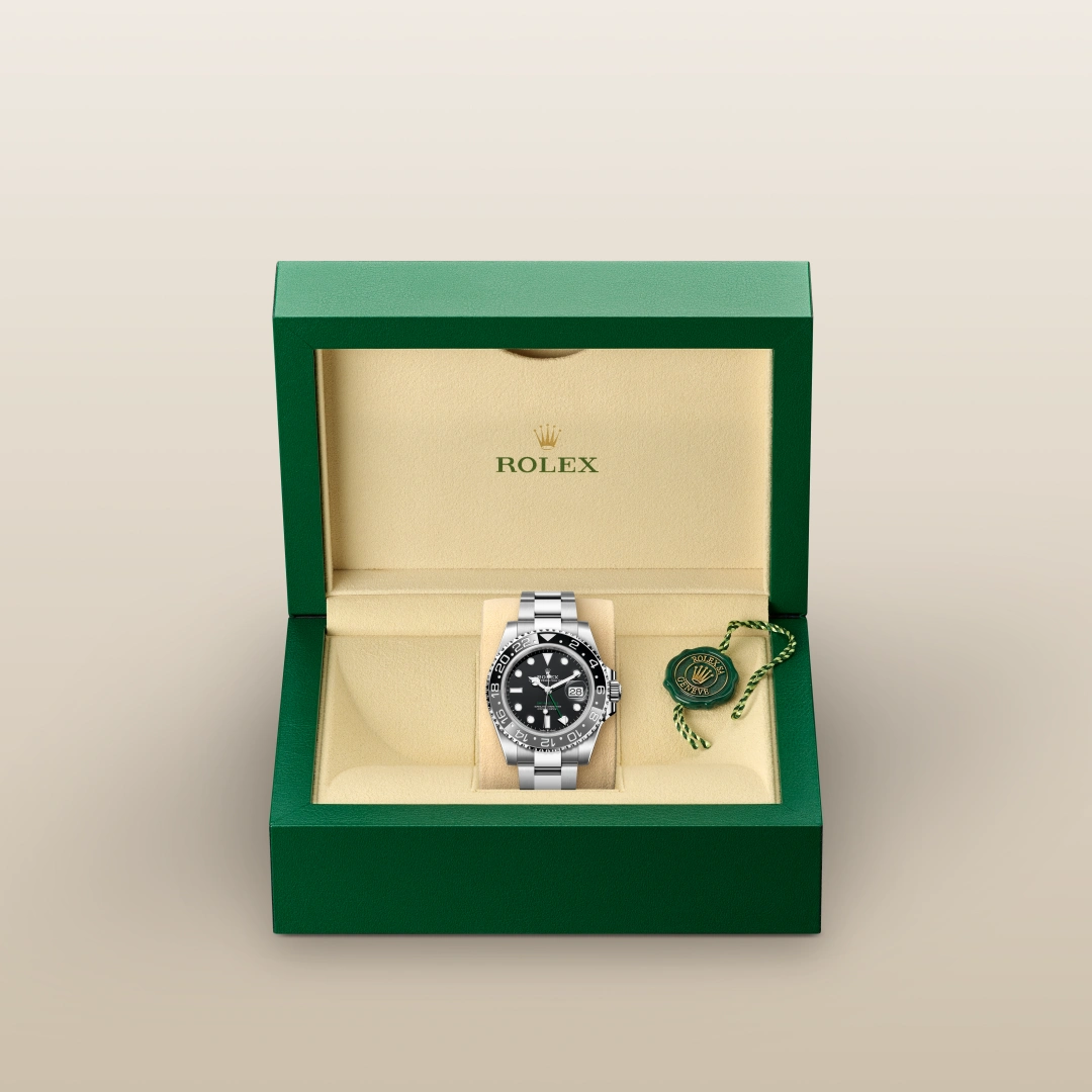 Rolex GMTマスター Ⅱ  オイスター、40 mm、オイスタースチール