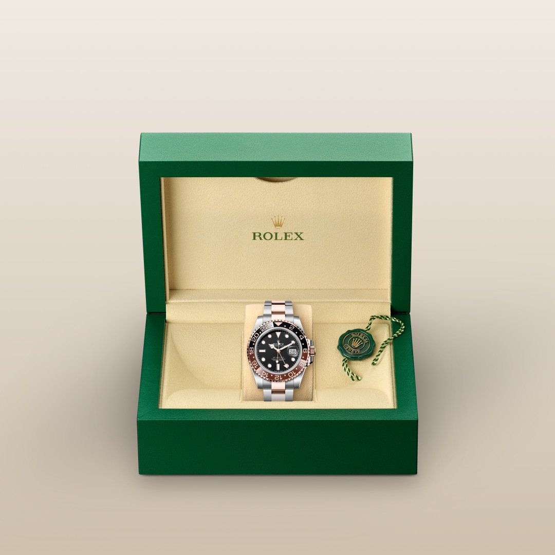 Rolex GMTマスター Ⅱ  オイスター、40 mm、オイスタースチール＆エバーローズゴールド