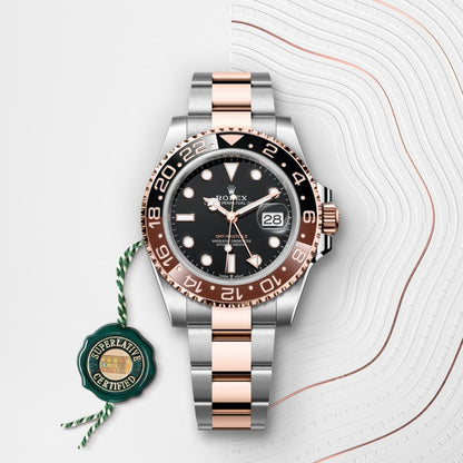 Rolex GMTマスター Ⅱ  オイスター、40 mm、オイスタースチール＆エバーローズゴールド