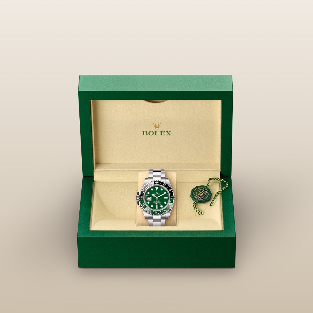Rolex GMTマスター Ⅱ  オイスター、40 mm、ホワイトゴールド