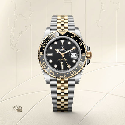 Rolex GMTマスター Ⅱ  オイスター、40 mm、オイスタースチール＆イエローゴールド
