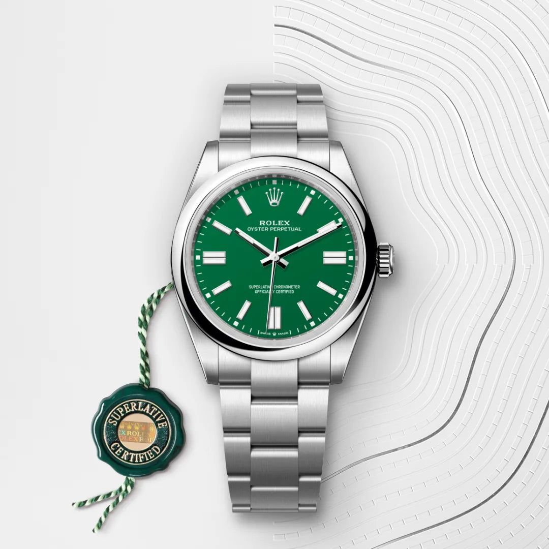 Rolex オイスター パーペチュアル 41  オイスター、41 mm、オイスタースチール