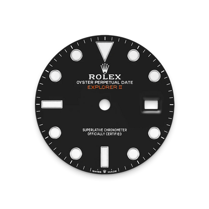 Rolex エクスプローラー Ⅱ  オイスター、42 mm、オイスタースチール