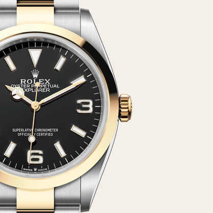 Rolex エクスプローラー 36  オイスター、36 mm、オイスタースチール＆イエローゴールド  リファレンス 124273  ¥ 1,943,700