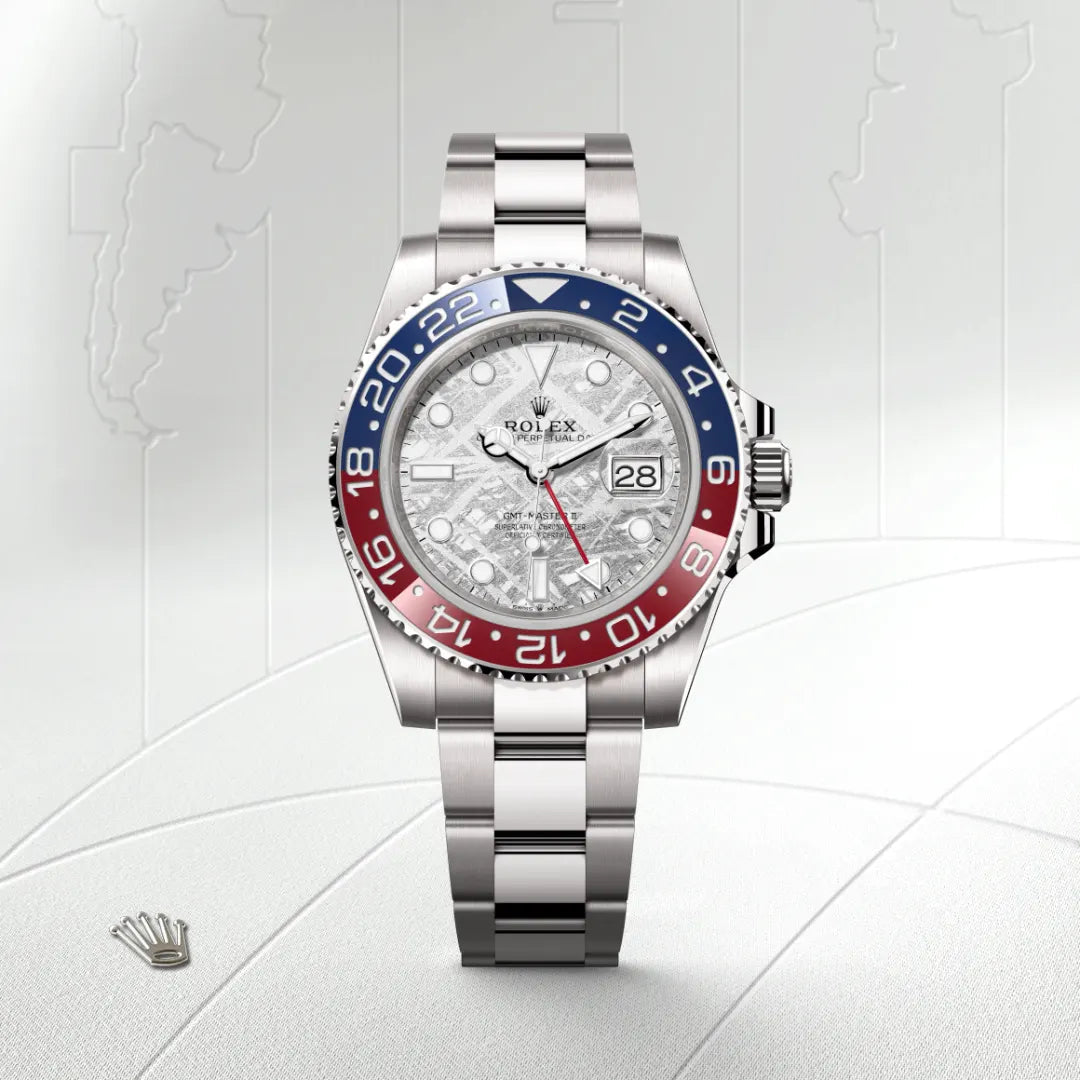 Rolex GMTマスター Ⅱオイスター、40 mm、ホワイトゴールド