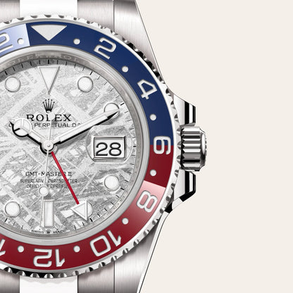 Rolex GMTマスター Ⅱオイスター、40 mm、ホワイトゴールド