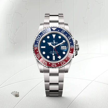 Rolex GMTマスター Ⅱ  オイスター、40 mm、ホワイトゴールド