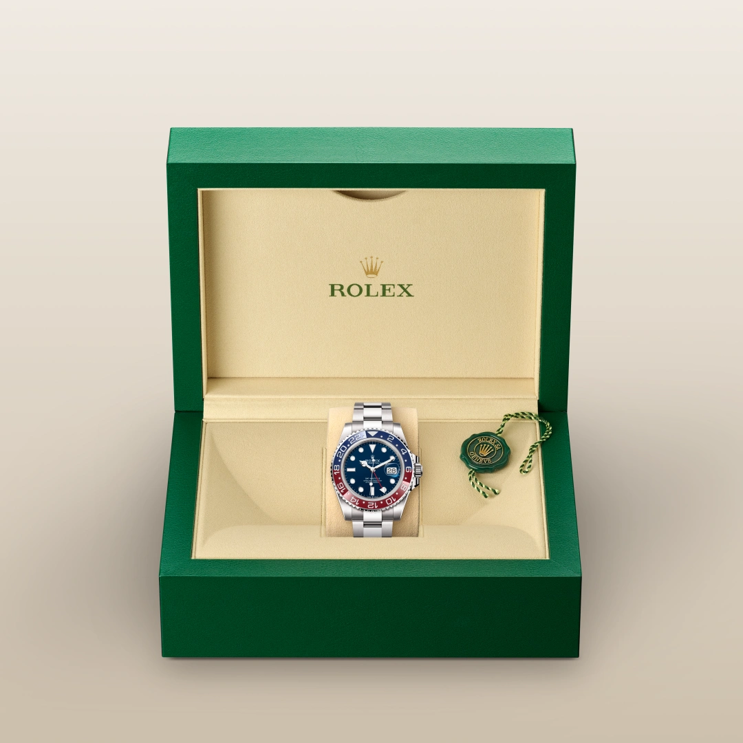 Rolex GMTマスター Ⅱ  オイスター、40 mm、ホワイトゴールド
