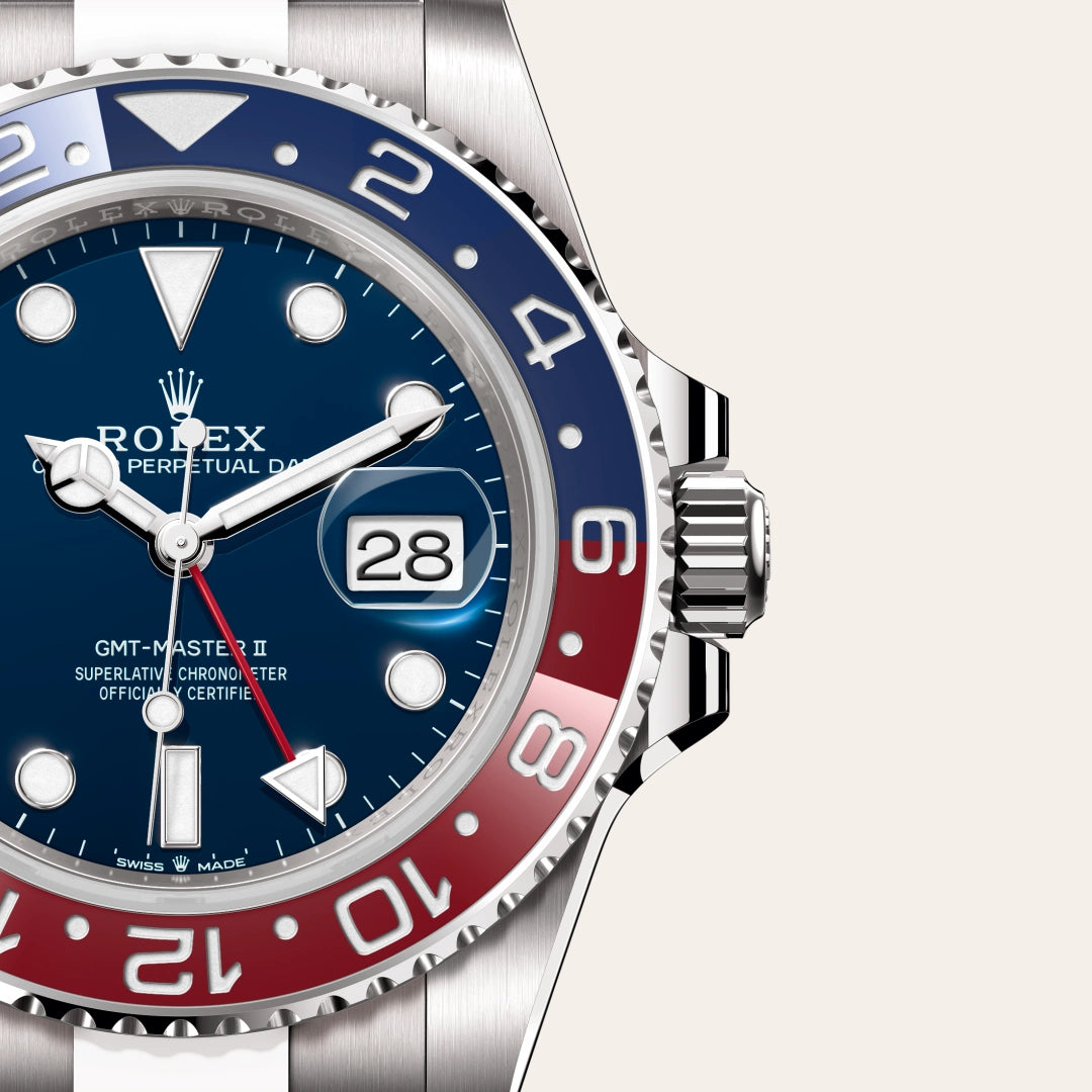 Rolex GMTマスター Ⅱ  オイスター、40 mm、ホワイトゴールド
