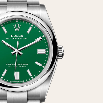 Rolex オイスター パーペチュアル 36  オイスター、36 mm、オイスタースチール