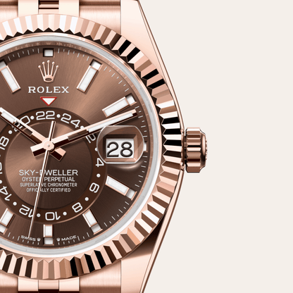 ロレックス スカイドゥエラー  オイスター、42 mm、エバーローズゴールド  リファレンス m336935-0006