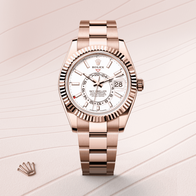 ロレックス スカイドゥエラー  オイスター、42 mm、エバーローズゴールド  リファレンス m336935-0003