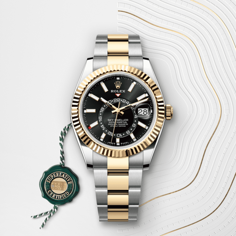 ロレックス スカイドゥエラー  オイスター、42 mm、オイスタースチール＆イエローゴールド  リファレンス m336933-0003