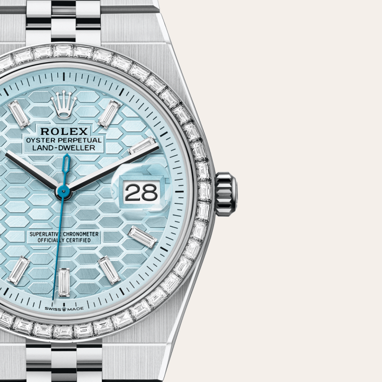 ロレックス ランドドゥエラー 36  オイスター、36 mm、プラチナ、ダイヤモンド  リファレンス m127286tbr-0001