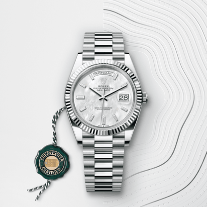 デイデイト 40 | オイスター、40 mm、プラチナ  リファレンス 228236-0026