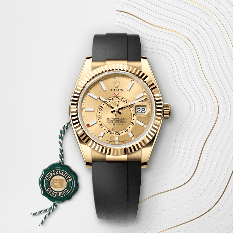 ロレックス スカイドゥエラー  オイスター、42 mm、イエローゴールド  リファレンス m336238-0001