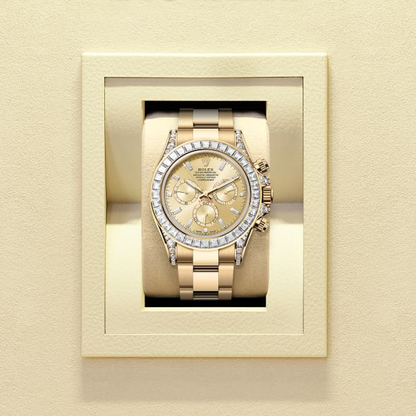 コスモグラフ デイトナ  オイスター、40 mm、イエローゴールド、ダイヤモンド  リファレンス 126598TBR-0001