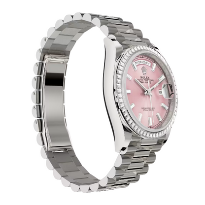 デイデイト 36 | オイスター、36 mm、ホワイトゴールド、ダイヤモンド  リファレンス 128399TBR-0029
