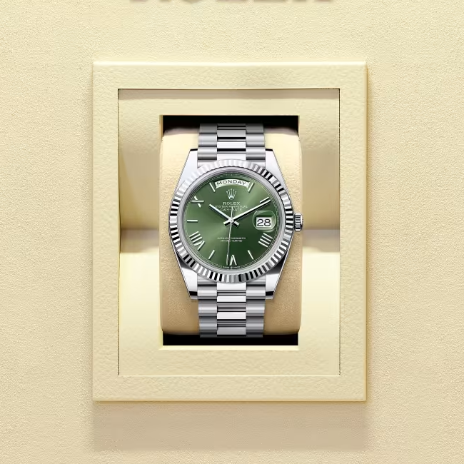 デイデイト 40 | オイスター、40 mm、プラチナ  リファレンス 228236-0008